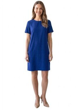 Felicity & Coco Classic Shift Dress, Blue, Womens Size Small